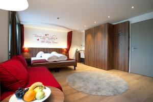 Letto o letti in una camera di Seehotel Delphin