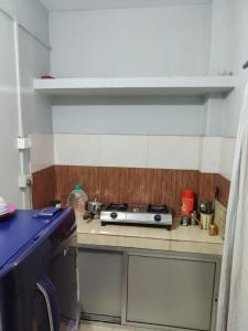 Kuchyň nebo kuchyňský kout v ubytování Newa Service Apartment