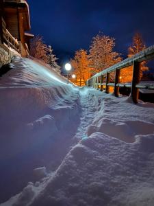 Camping & Chalet Pian della Regina during the winter