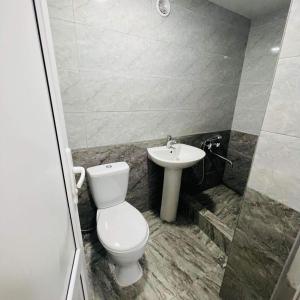 a bathroom with a toilet and a sink at Аренда Квартиры в Ереване (Зейтун) - Apartment Rent in Yerevan (Zeytun) in Yerevan