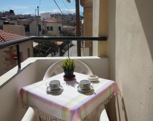 A balcony or terrace at Charming apartment in Halepa!