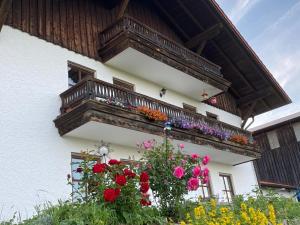 Balkón nebo terasa v ubytování Ferienwohnung Fernblick Breitenberg