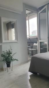 Posteľ alebo postele v izbe v ubytovaní Warszawa Centrum Apartament Daniella