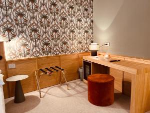 A seating area at Smallis Apartment