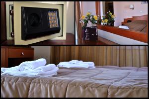 Postel nebo postele na pokoji v ubytování Lakonia Hotel