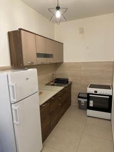 Kuchyň nebo kuchyňský kout v ubytování Irina Centre apartment