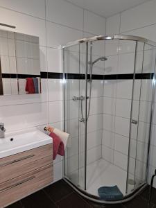 Kúpeľňa v ubytovaní Appartement Haus Gatterer