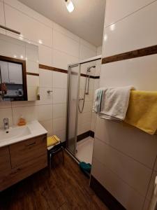 Kúpeľňa v ubytovaní Appartement Haus Gatterer