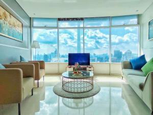 Istumisnurk majutusasutuses Vortex Suites Free Wi-Fi KL Tower View 中文房东