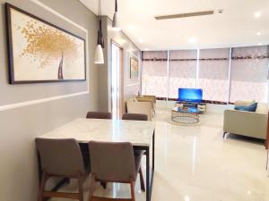 Istumisnurk majutusasutuses Vortex Suites Free Wi-Fi KL Tower View 中文房东