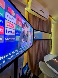 TV a/nebo společenská místnost v ubytování Mirador