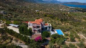 Letecký snímek ubytování Saronic TopView Villa