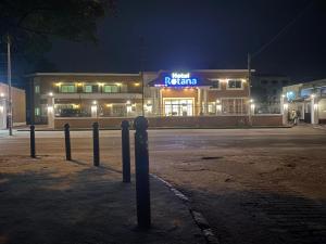 Byggingin sem hótelið er í