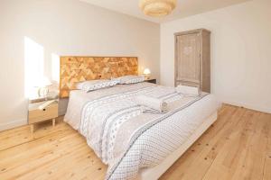 Posteľ alebo postele v izbe v ubytovaní Appartement Modane Wifi stationnement gratuit