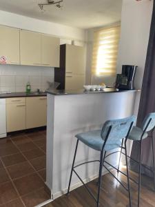 Kuchyň nebo kuchyňský kout v ubytování Apartment Zvečaj