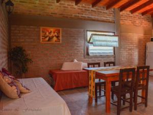 A seating area at Cabañas Villa del Sol