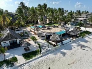 an aerial view of a resort on the beach at Zula Zanzibar in Paje
