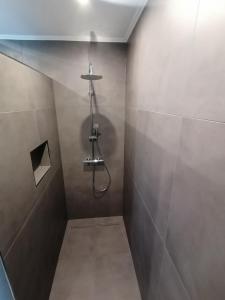 Koupelna v ubytování Ferienhaus Devilina mit Sauna am Harkebrügger See