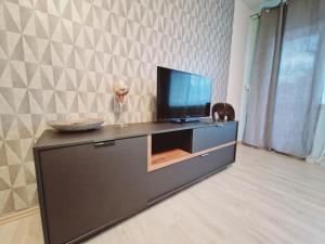 TV a/nebo společenská místnost v ubytování Apartment Nordtraum