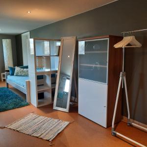 Postel nebo postele na pokoji v ubytování Studio Klimt Eupen
