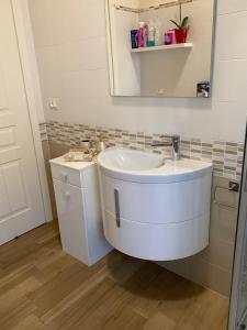 Koupelna v ubytování Casa Morea