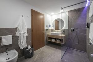 Koupelna v ubytování Hotel Dosses