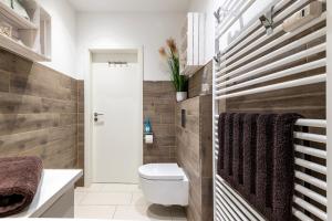 Koupelna v ubytování Ferienwohnung Blickfang am Nordberg + 18 fotografií