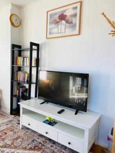 TV a/nebo společenská místnost v ubytování two bedrooms,dining area and bathroom with private entrance