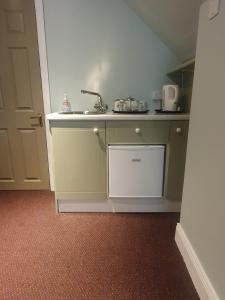 a small kitchen with a sink in a room at Junior Suite Town Centre in Dungarvan