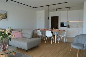 Cucina o angolo cottura di Zeezicht vanop het 6 de verdiep