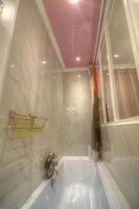 a bathroom with a bath tub with a sink at Les Petits Boudoirs de Savoie in Chambéry