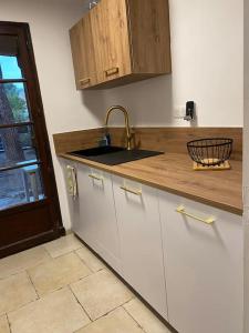 Kuchnia lub aneks kuchenny w obiekcie Appart spacieux ,lumineux ,proche des plage , piscine