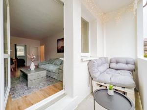 Posezení v ubytování Ferienwohnung 4 Personen *Parkplatz, WLAN, Waschmaschine*