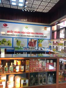a store with a sign for aasy have dasyasyasyasyasyasy at Bình Minh Hotel in Hà Tĩnh