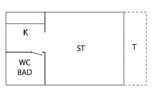 Awesome Apartment In Allinge With Wifi平面图