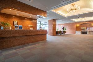 a lobby of a hotel with a chandelier at Angel Resort Yuzawa - Vacation STAY 10547 in Yuzawa