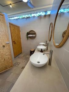 Koupelna v ubytování Glamping -420