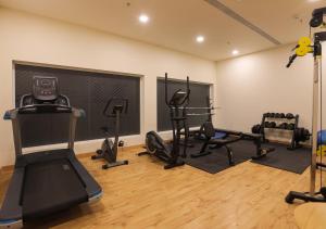 Fitness centrum a/nebo fitness zařízení v ubytování Bloom Hotel - Jalandhar