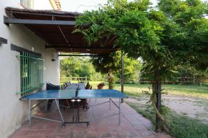 Patio alebo iná vonkajšia časť ubytovania Masia Rural Cal Belles Mas