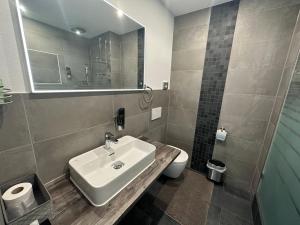 Koupelna v ubytování Hotel Il David