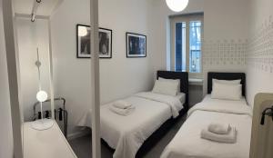 Voodi või voodid majutusasutuse Art in Athens Suite toas