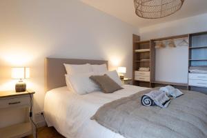 Cama o camas de una habitación en Maison de ville - Chez Fabi