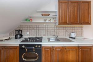 Köök või kööginurk majutusasutuses Apartma Metka