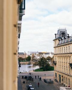 Общ изглед над Копенхаген или изглед над града от хотела