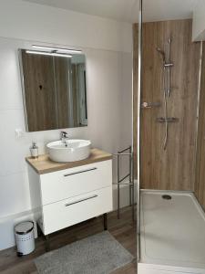 Ванна кімната в Les Bains Studio Vue Mer