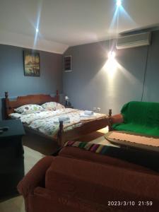 Postel nebo postele na pokoji v ubytování Kneževi konaci