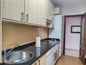 Kuchyň nebo kuchyňský kout v ubytování Céntrico Apartamento Jardines de Vallellano