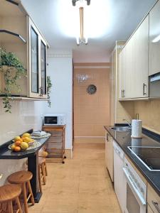 Kuchyň nebo kuchyňský kout v ubytování Céntrico Apartamento Jardines de Vallellano