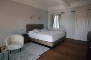 Postel nebo postele na pokoji v ubytování Schloss Gamlitz