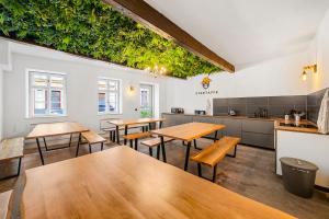 Uma área de estar em Stadtaffe - Chic Hostel VIE